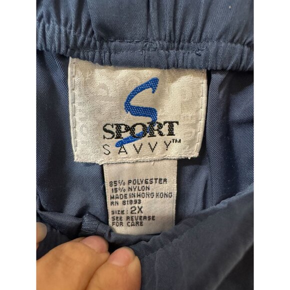 Sport Savvy Quilted Barn Jacket Pants‎ Set 2X Blue Comfy Outerwear - Picture 6 of 7